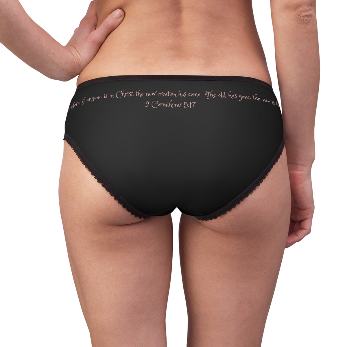 Women's Briefs — 'Rise Anew' Pink Phoenix Christian Scripture Bikini Briefs