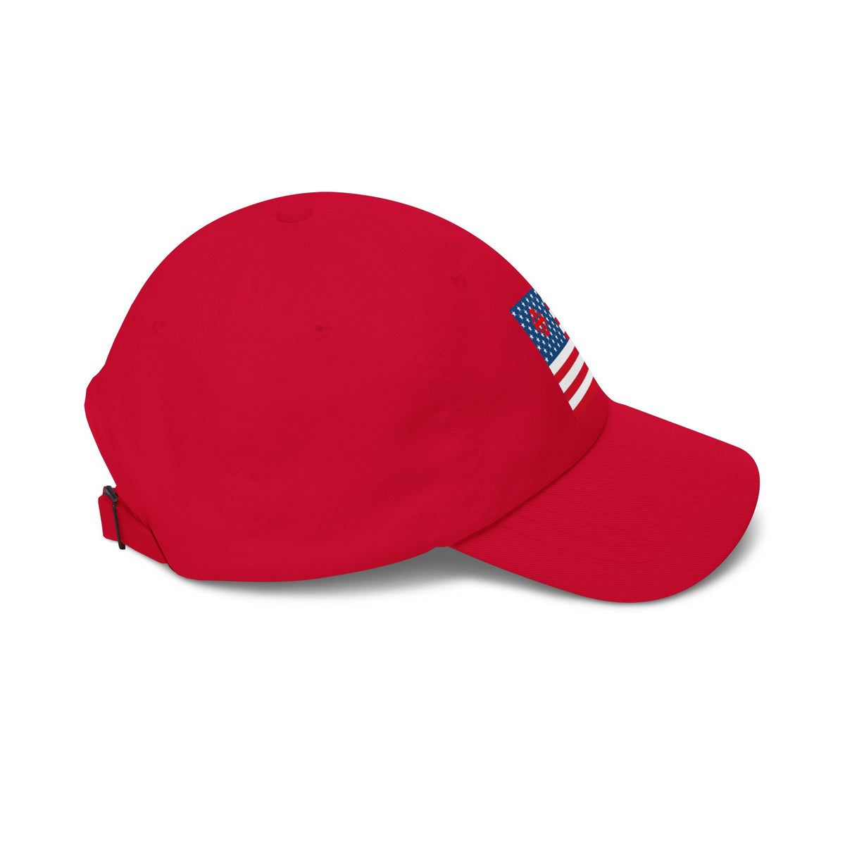 Patriotic Vintage Baseball Dad Cap with Embroidered Crusader Heart Flag