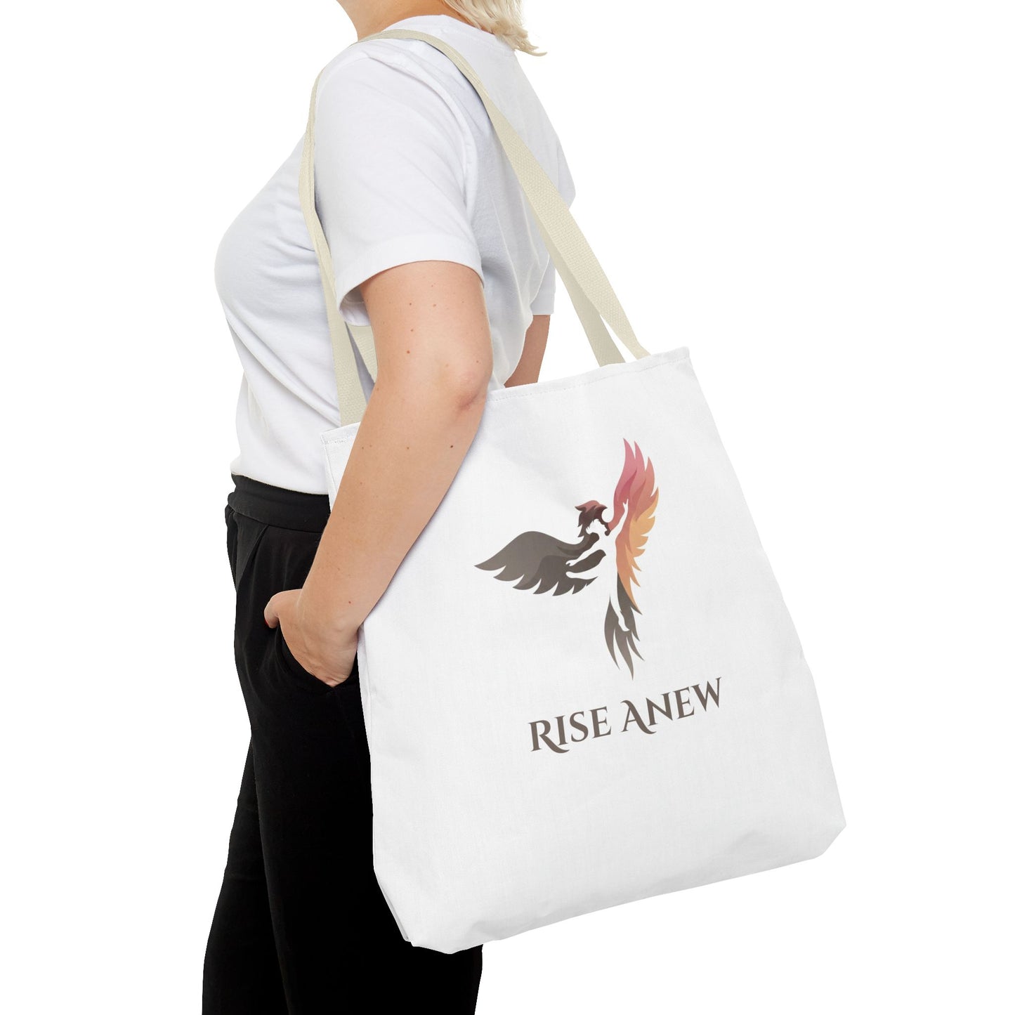 Phoenix Rise Anew Tote Bag — Inspirational Rebirth Canvas Tote