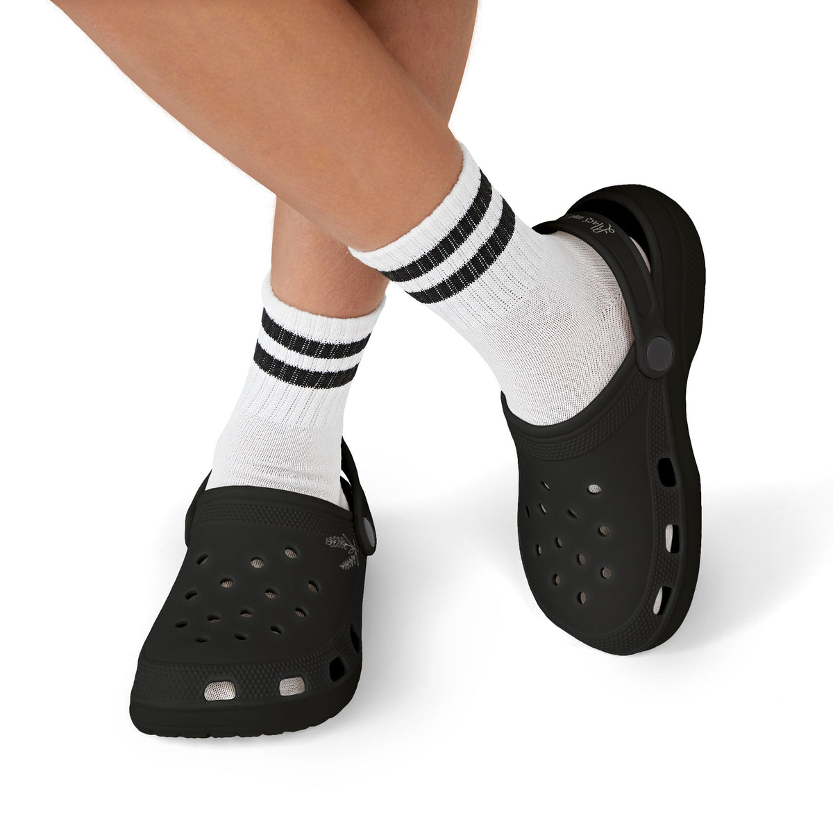 Kids Black EVA Foam Clogs — Lightweight Slip-On Sandals