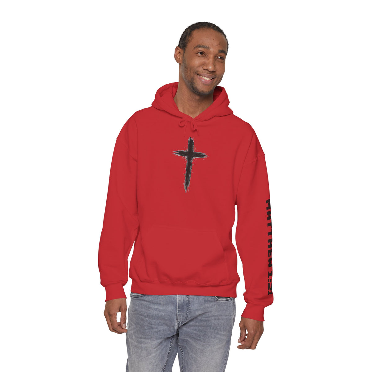 Yeshua Saves Christian Cross Hoodie