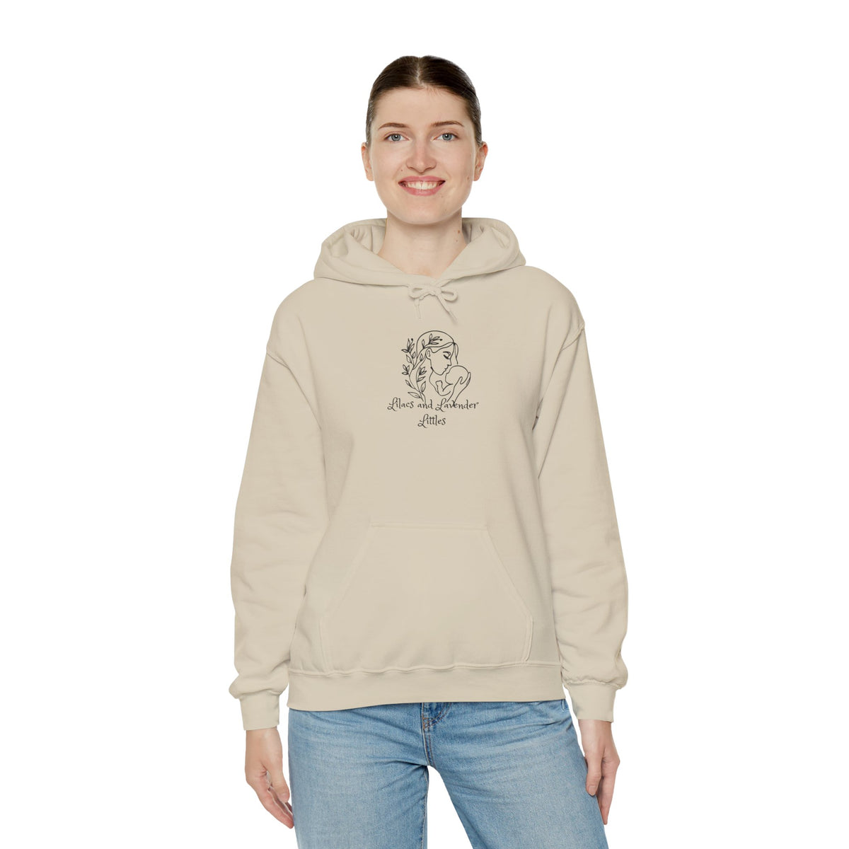 Lilacs and Lavender Littles Mother and Baby Graphic Sweatshirt