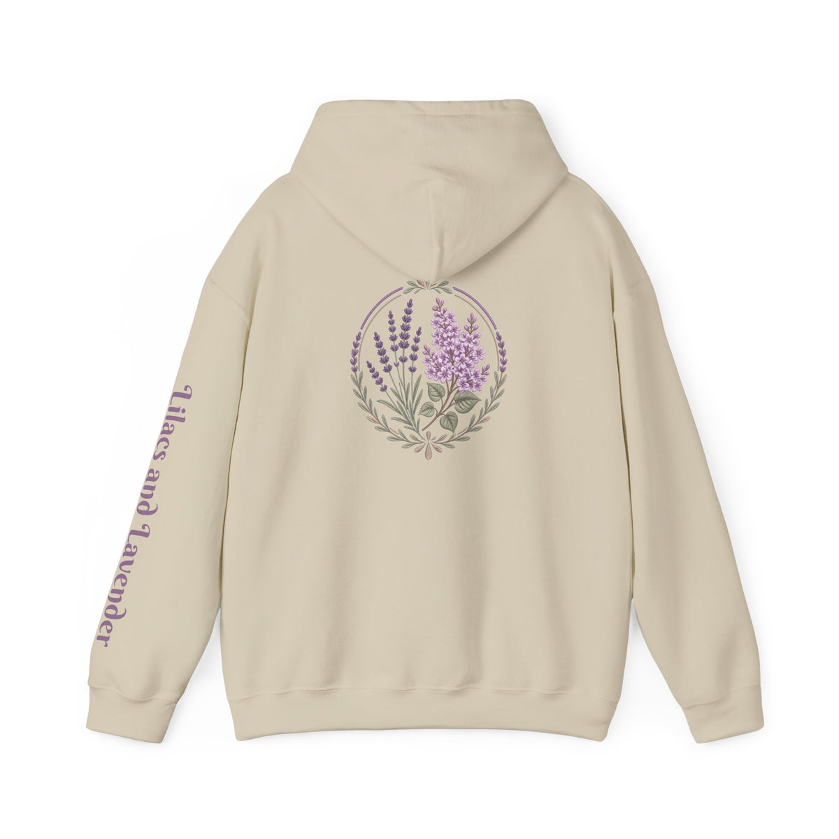 Lilacs and Lavender Floral Hoodie