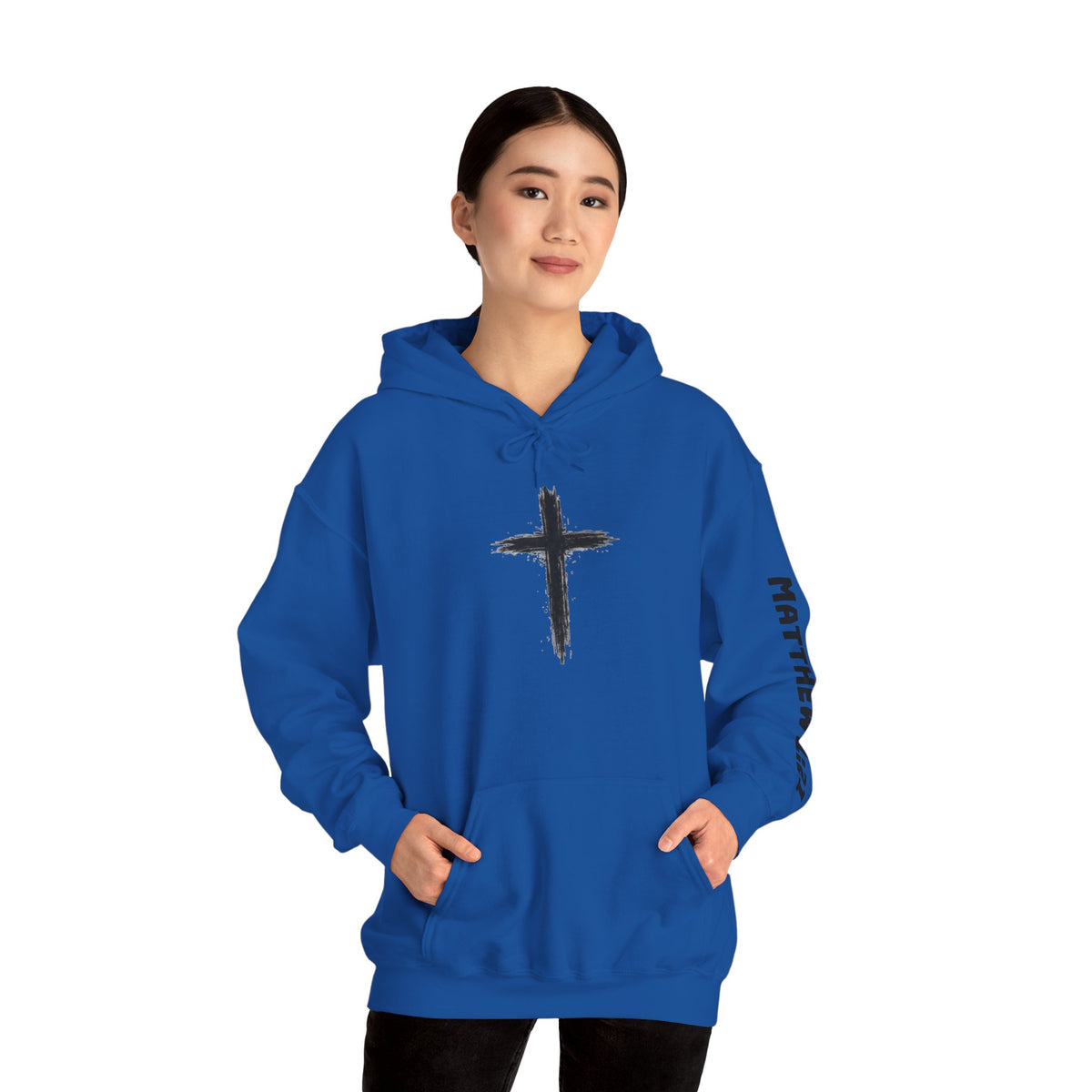 Yeshua Saves Christian Cross Hoodie