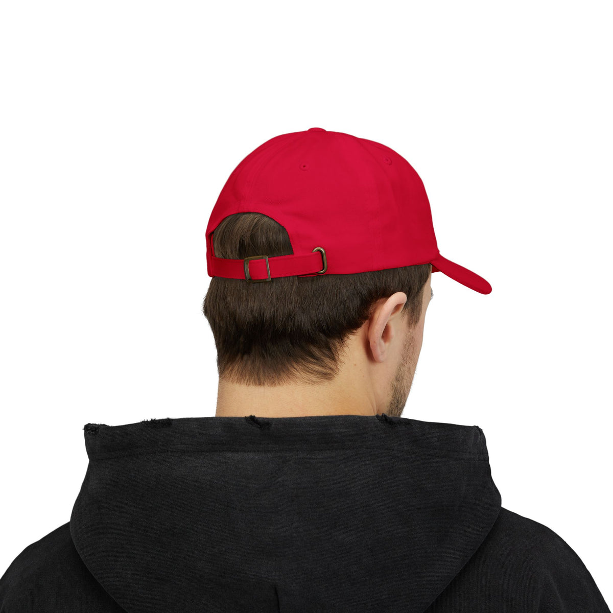 Patriotic Vintage Baseball Dad Cap with Embroidered Crusader Heart Flag