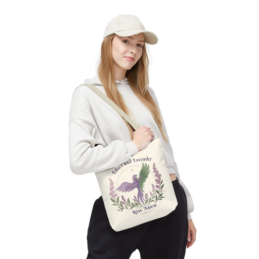 Phoenix Rise Anew Tote Bag — Inspirational Rebirth Canvas Tote