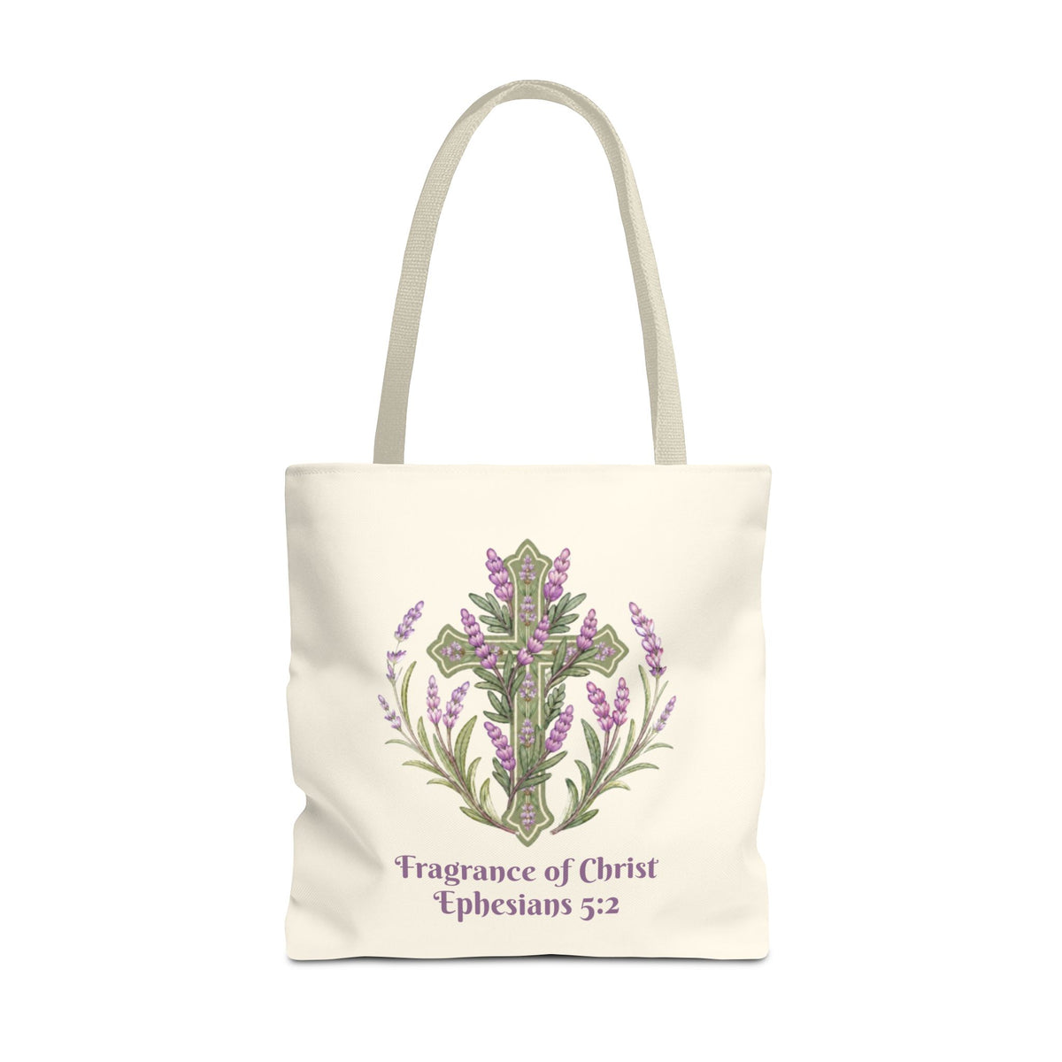 Fragrance of Christ Floral Tote Bag — Faith-Inspired Everyday Carry