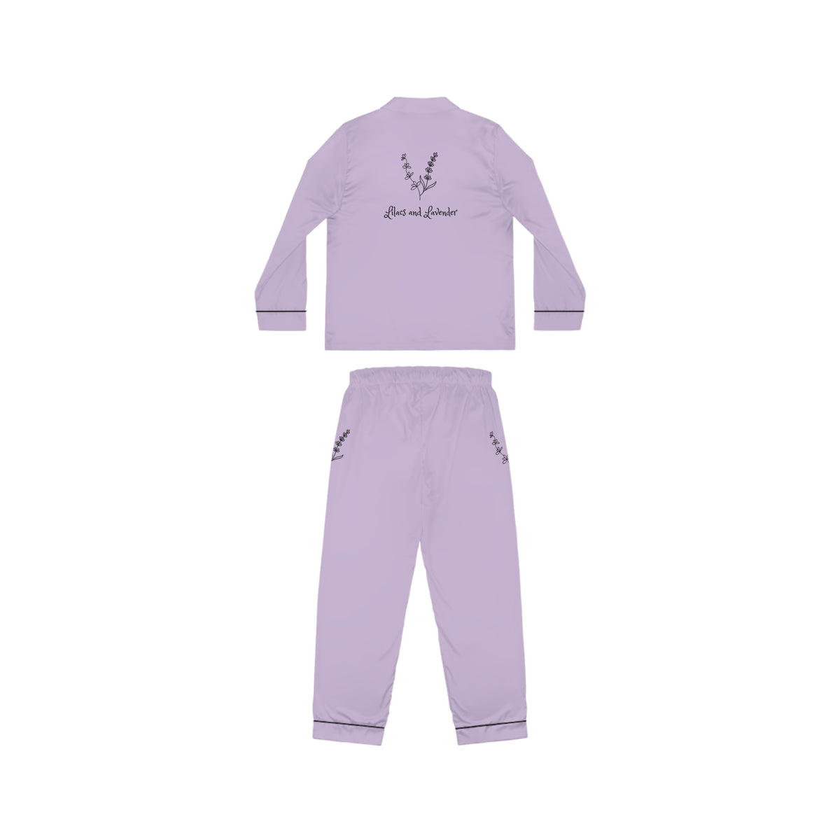 Lilacs and Lavender Signature Satin Pajama Set