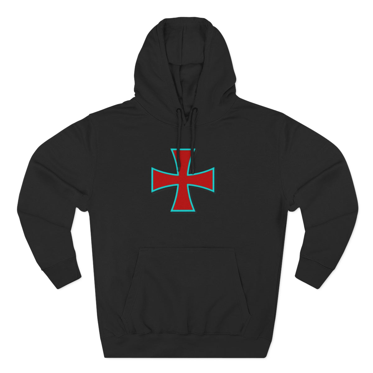 Crusader Cross Hoodie — Medieval Knight Graphic Pullover