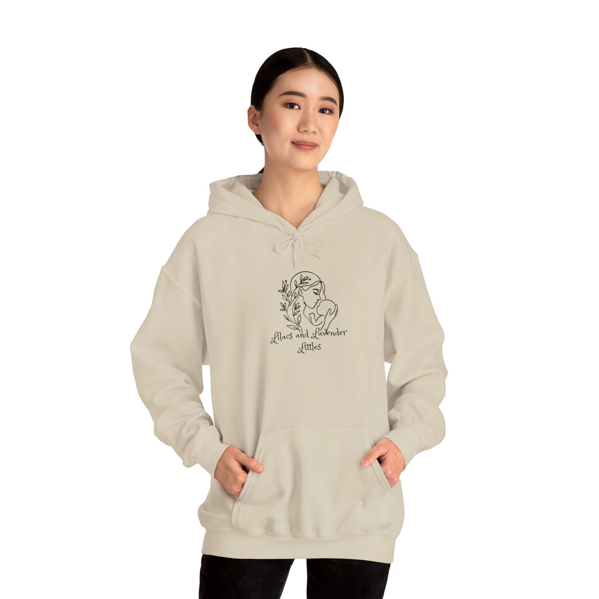 Lilacs and Lavender Littles Mother and Baby Graphic Sweatshirt