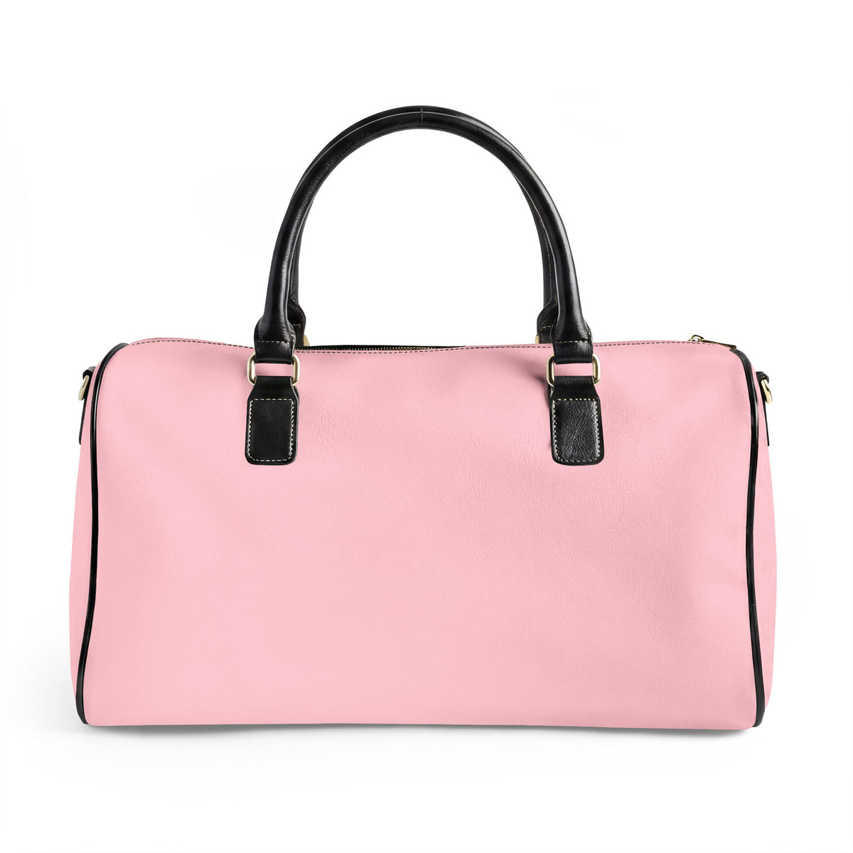 Pink Faux Leather Travel Bag - Floral Crown "For Such A Time As This" Weekender