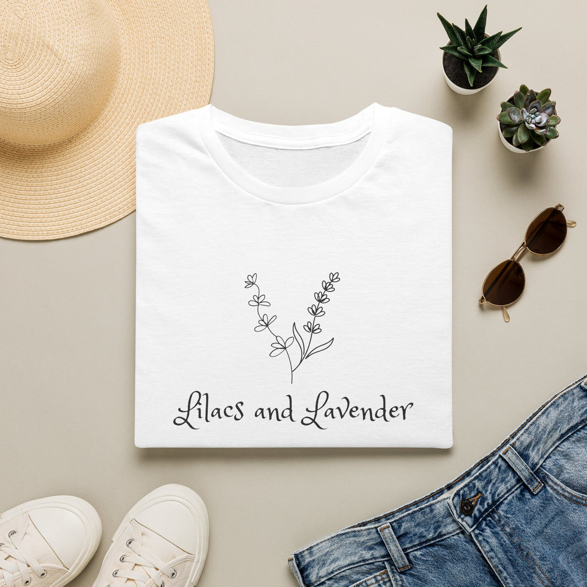 T-Shirt — Lilacs and Lavender Floral Tee