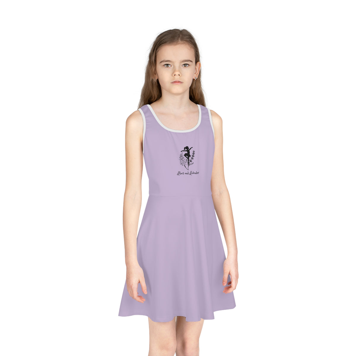 Girls Lilacs and Lavender Graphic Sundress
