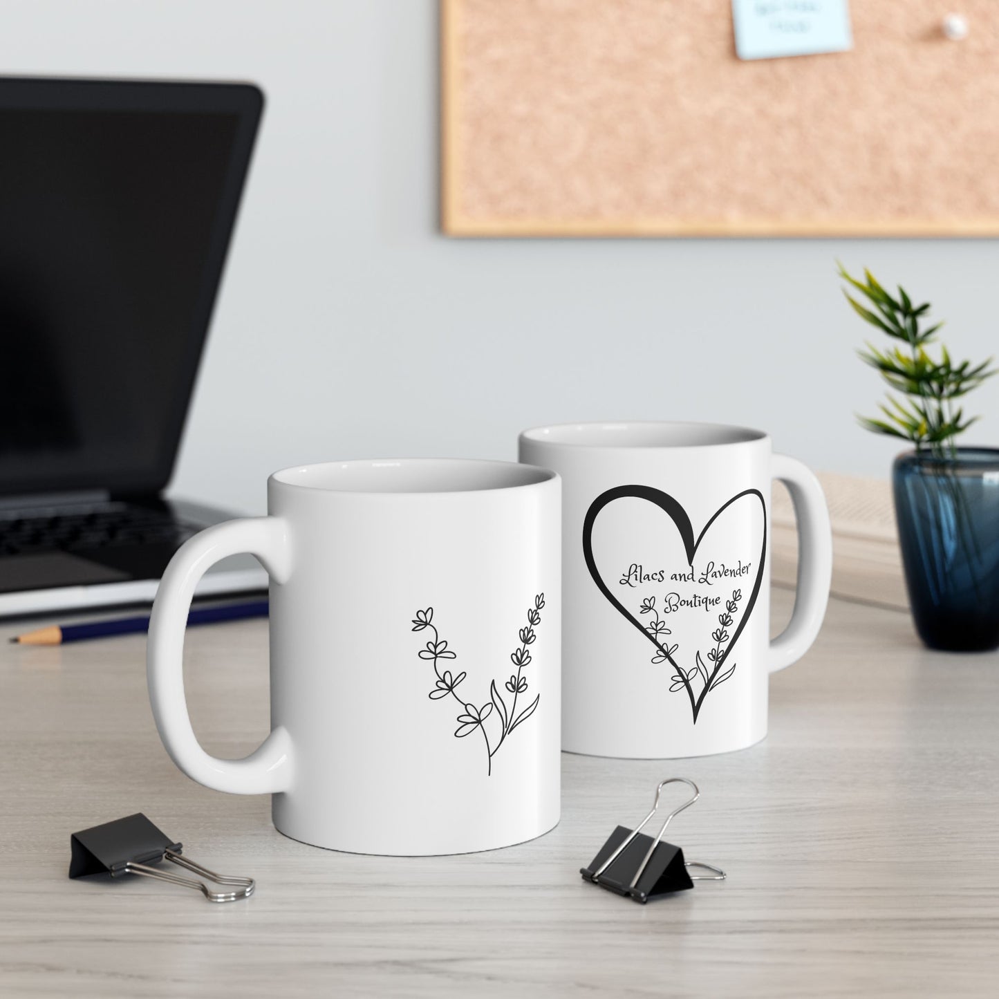 Love Heart Ceramic Mug — "Always in My Heart" Sentimental Coffee Cup