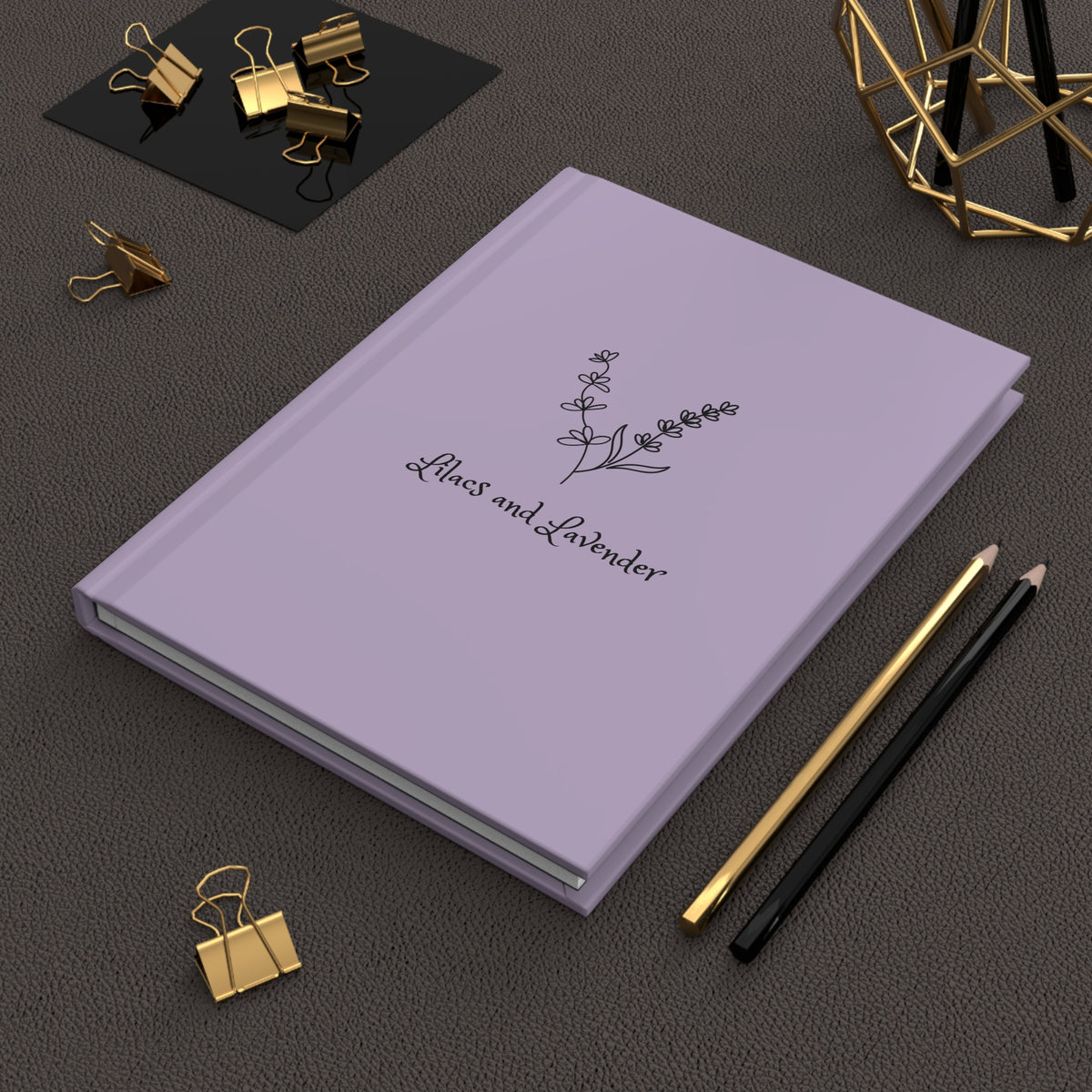 Lilaca & Lavender Hardcover Journal — Lined Christian Prayer Notebook with Psalm 46:10