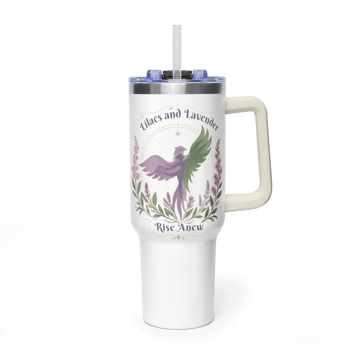 Copy of 40oz Vacuum Tumbler – White Insulated Travel Cup (Rise Anew Program Design)