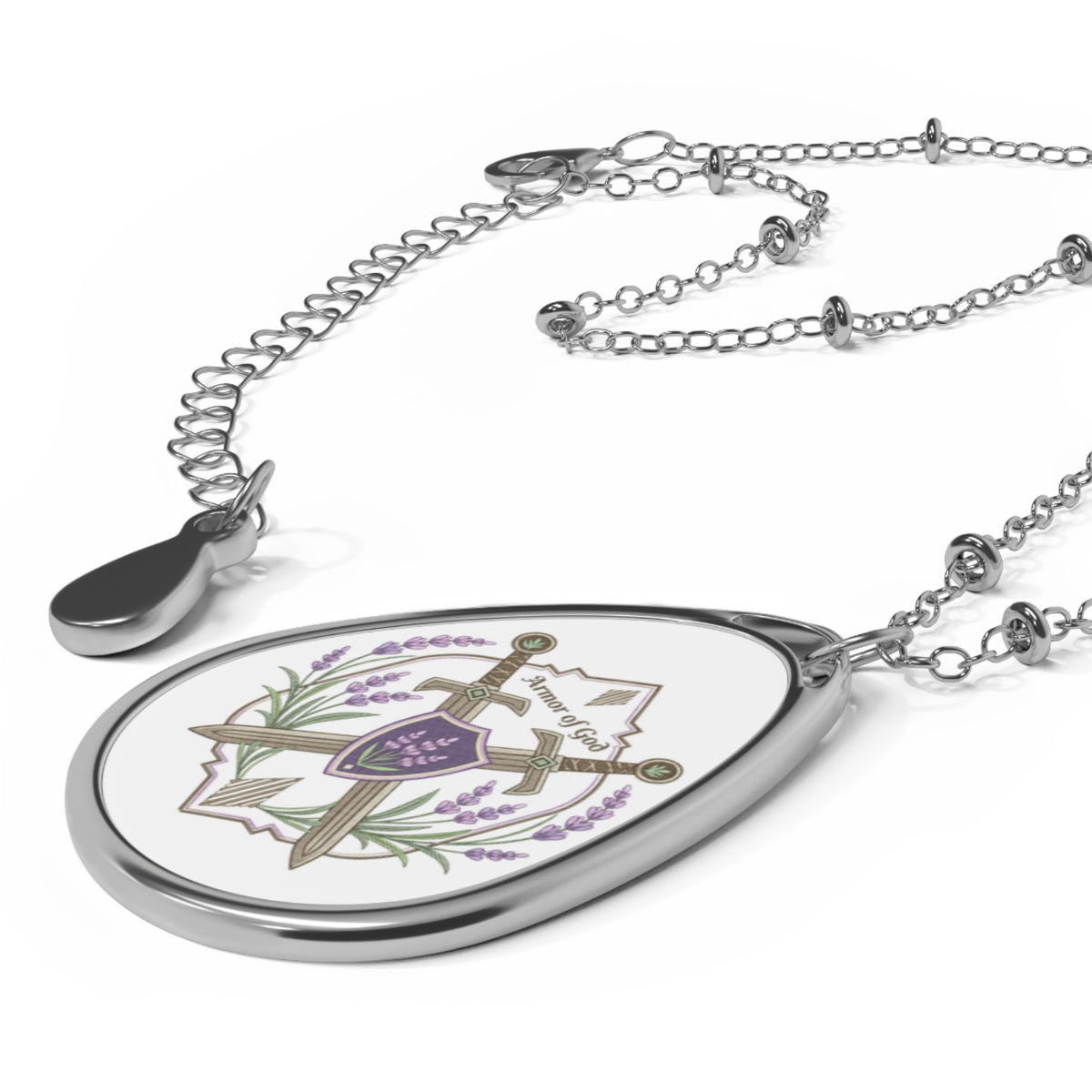 Armor of God Oval Necklace