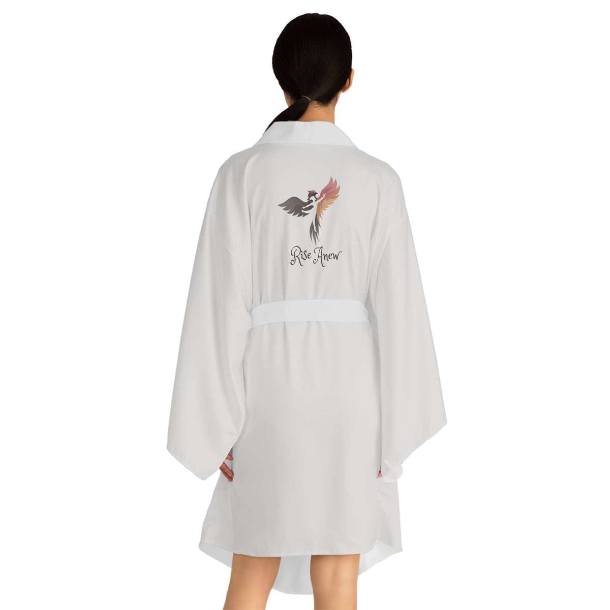Rise Anew Kimono Robe — Long Sleeve Lightweight Lounge Wrap