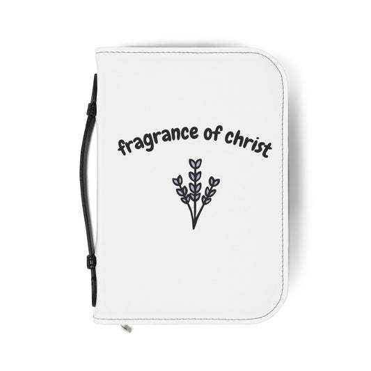 Bible Cover — "Fragrance of Christ" Floral Zippered Bible Case