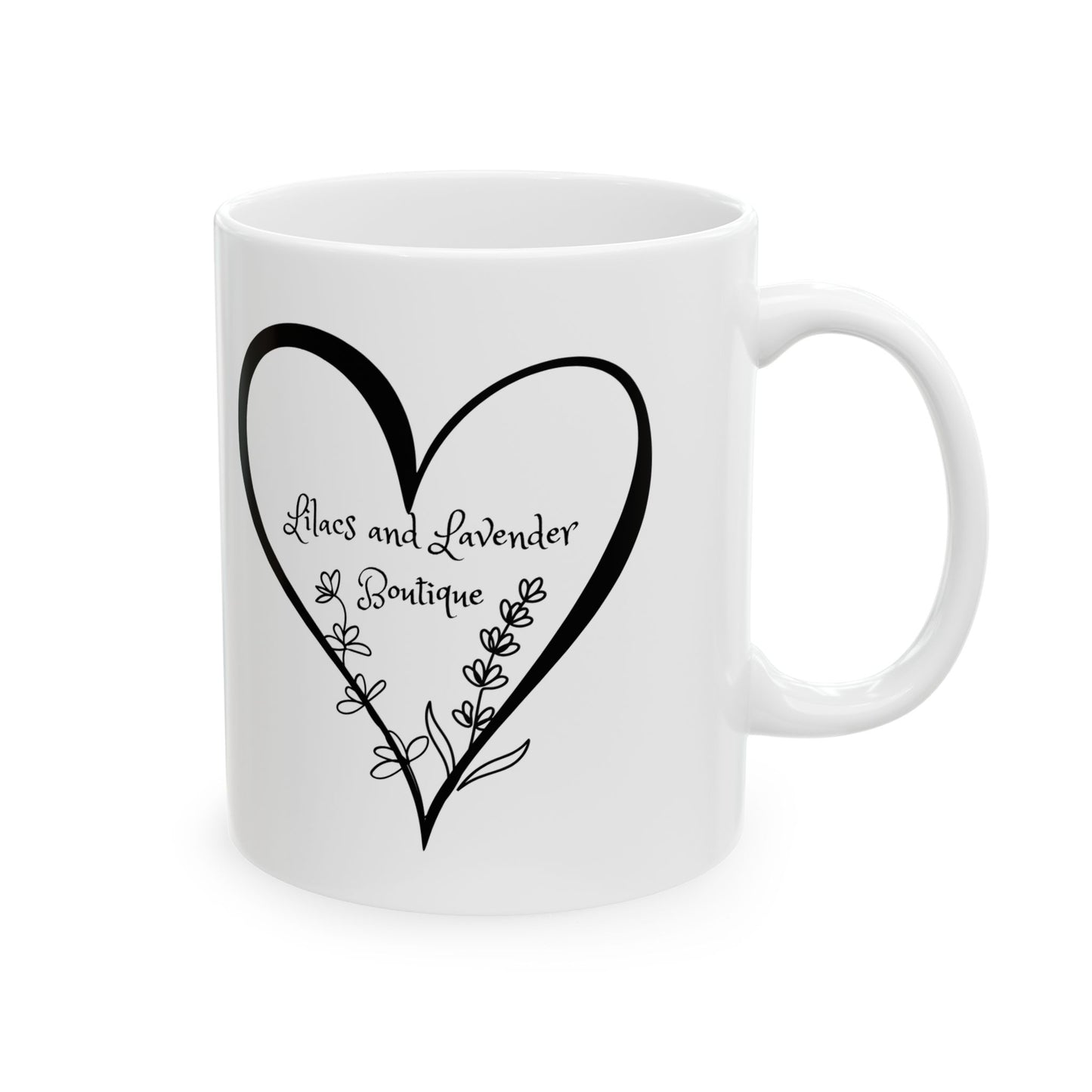 Love Heart Ceramic Mug — "Always in My Heart" Sentimental Coffee Cup