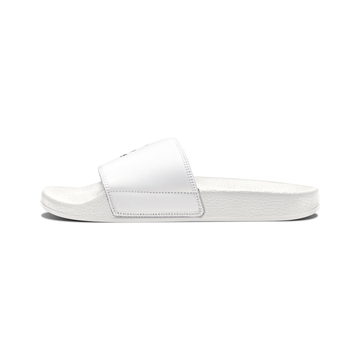 Youth Floral Slide Sandals — Removable Strap White Lavender Design