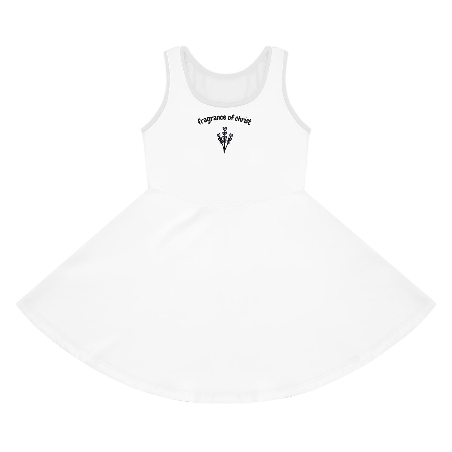 Girls' Sundress — "Fragrance of Christ" Floral Tank Dress