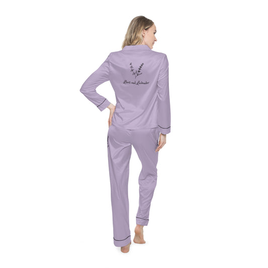 Lilacs and Lavender Signature Satin Pajama Set