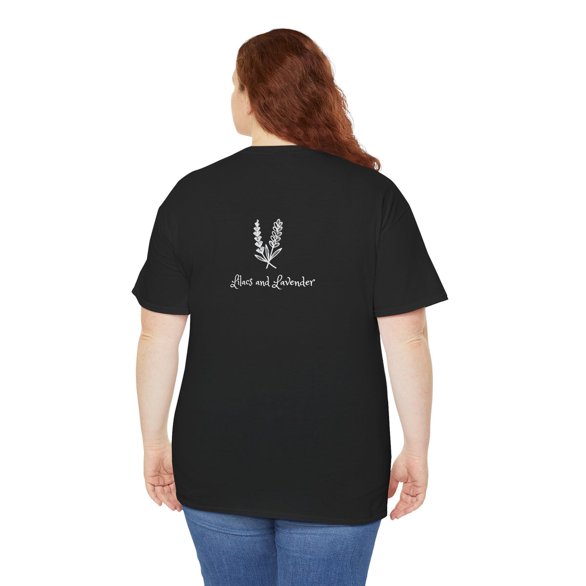 Minimal Laurel Chest Logo Tee — Classic White Cotton T‑Shirt