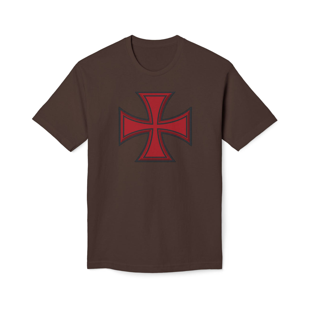 Crusader Cross T-Shirt — "I Stand for the Flag and Kneel for the Cross" Patriotic Knights Tee