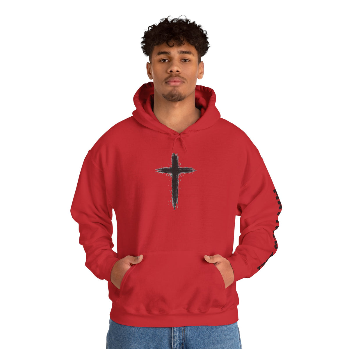 Yeshua Saves Christian Cross Hoodie