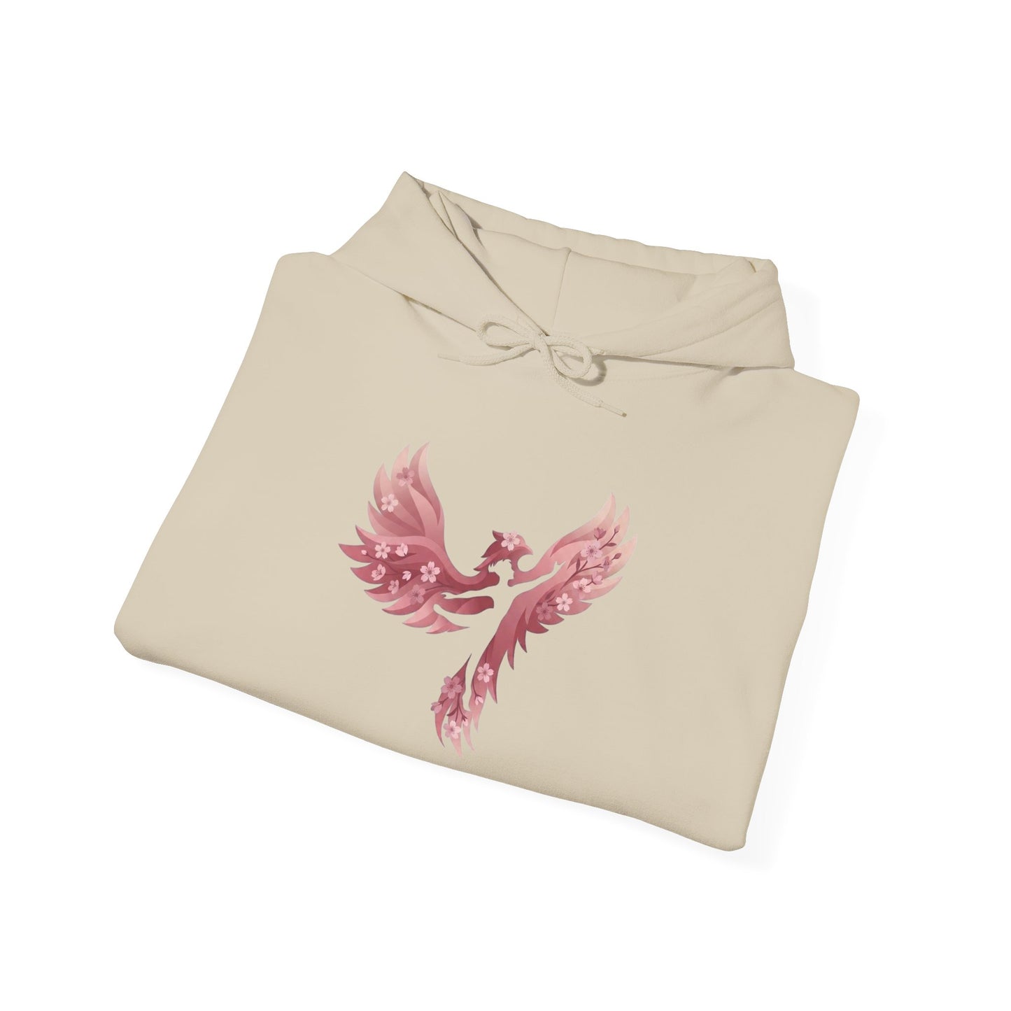 Rose Gold Phoenix Hoodie — Feminine Phoenix Bird Pullover