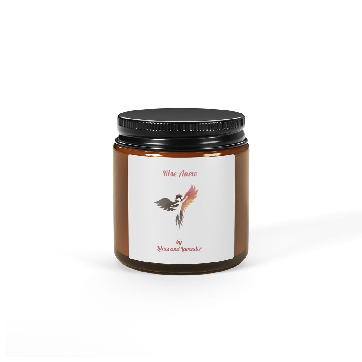 Scented Soy Candle — "Rise Anew" Amber Jar (Multiple Sizes)