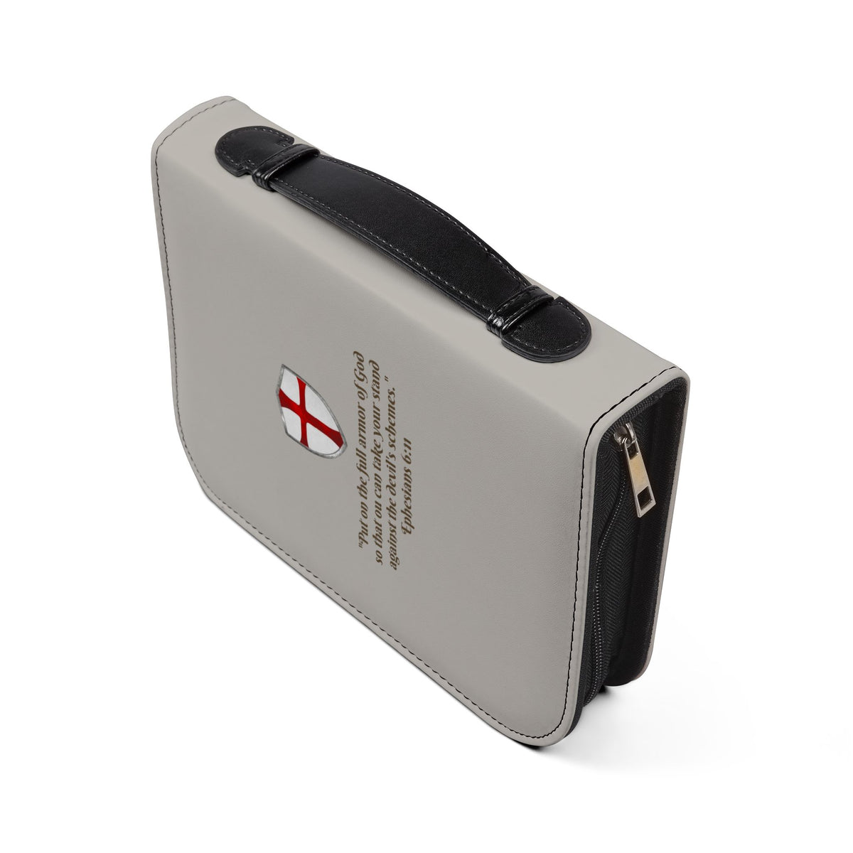 Bible Cover — 'Armor of God' Ephesians 6:10-18 Zippered Bible Case