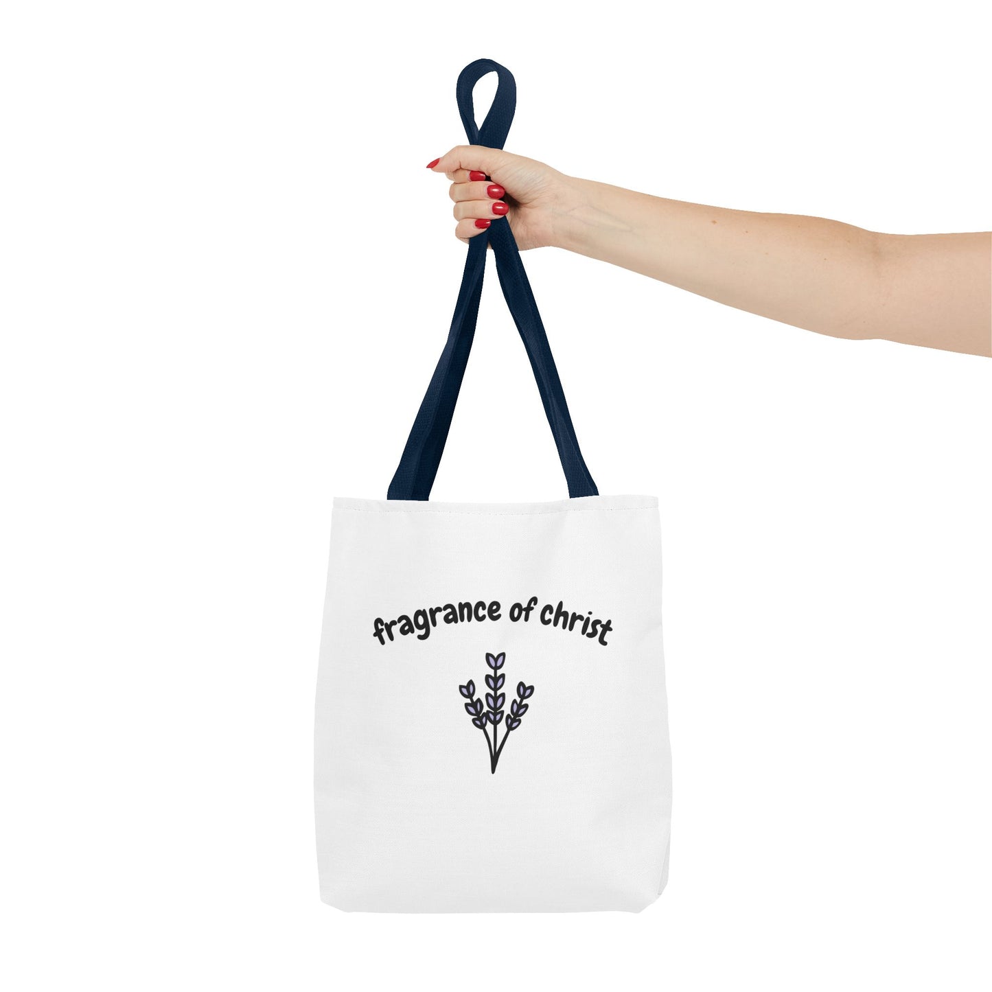 Fragrance of Christ Floral Tote Bag — Faith-Inspired Everyday Carry