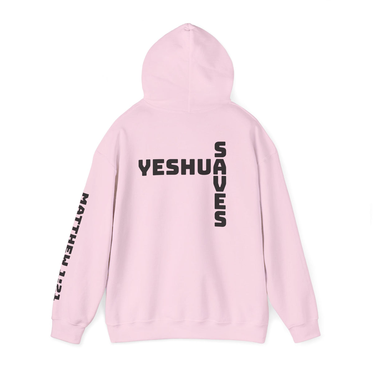 Yeshua Saves Christian Cross Hoodie