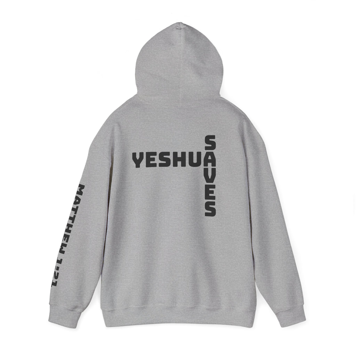 Yeshua Saves Christian Cross Hoodie