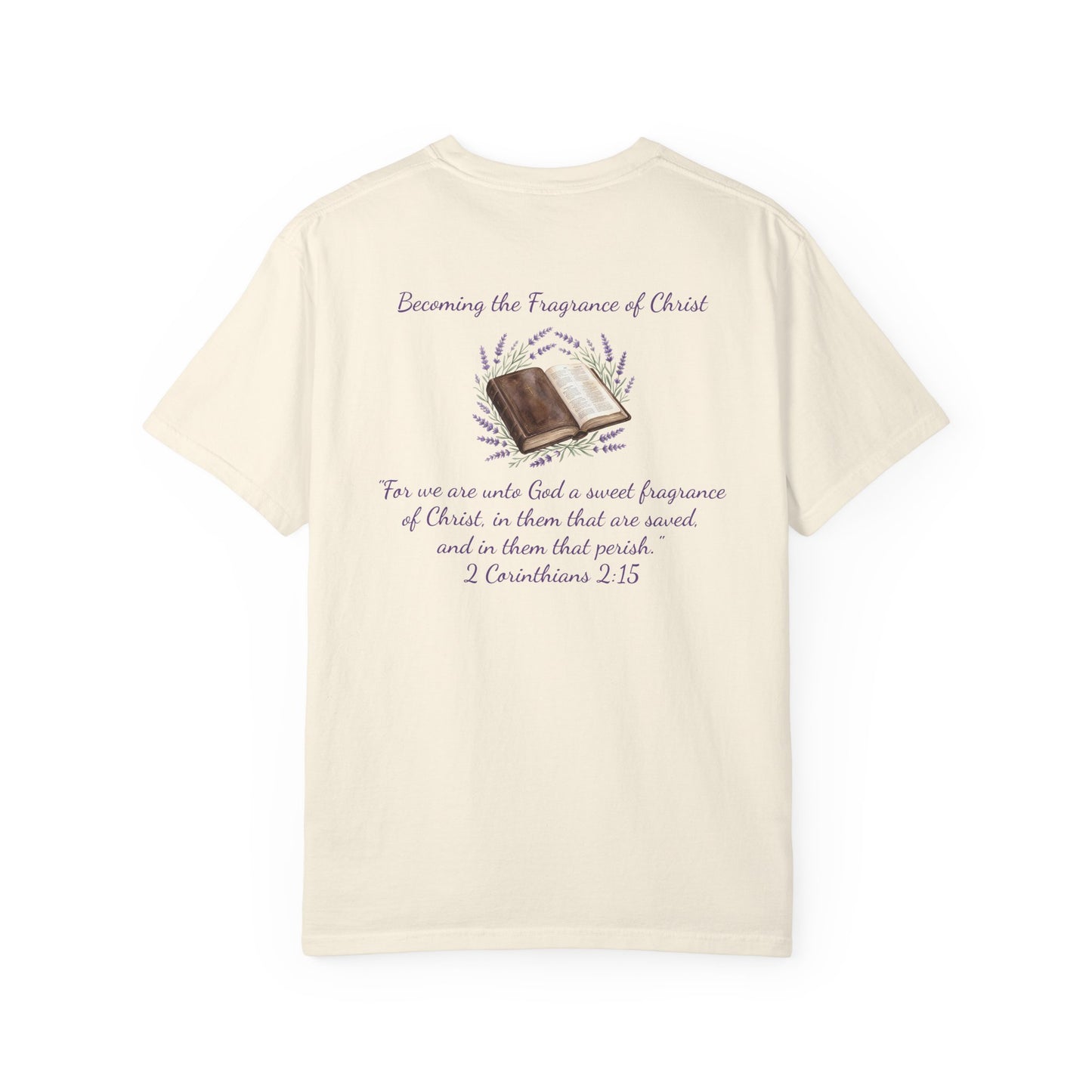 Lavender Hummingbird Tee — "Becoming the Fragrance of Christ"