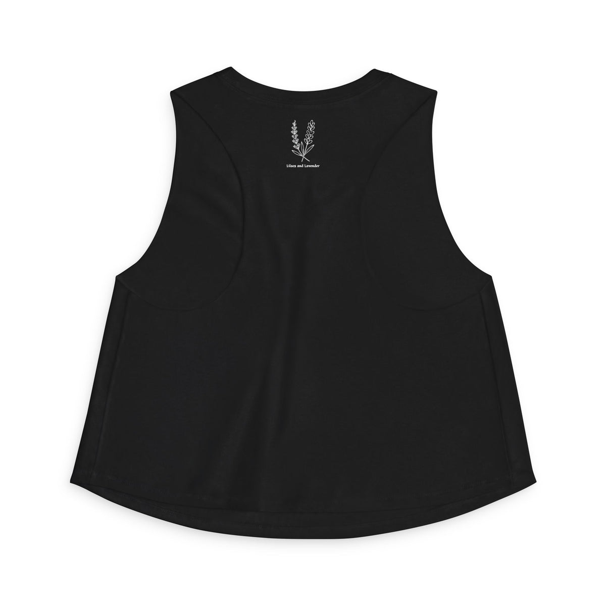 Women's Crop Top - Lilacs and Lavender Graphic Tank