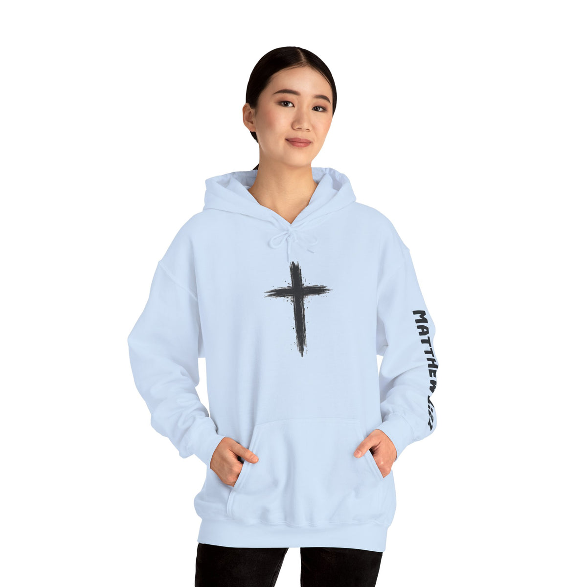 Yeshua Saves Christian Cross Hoodie