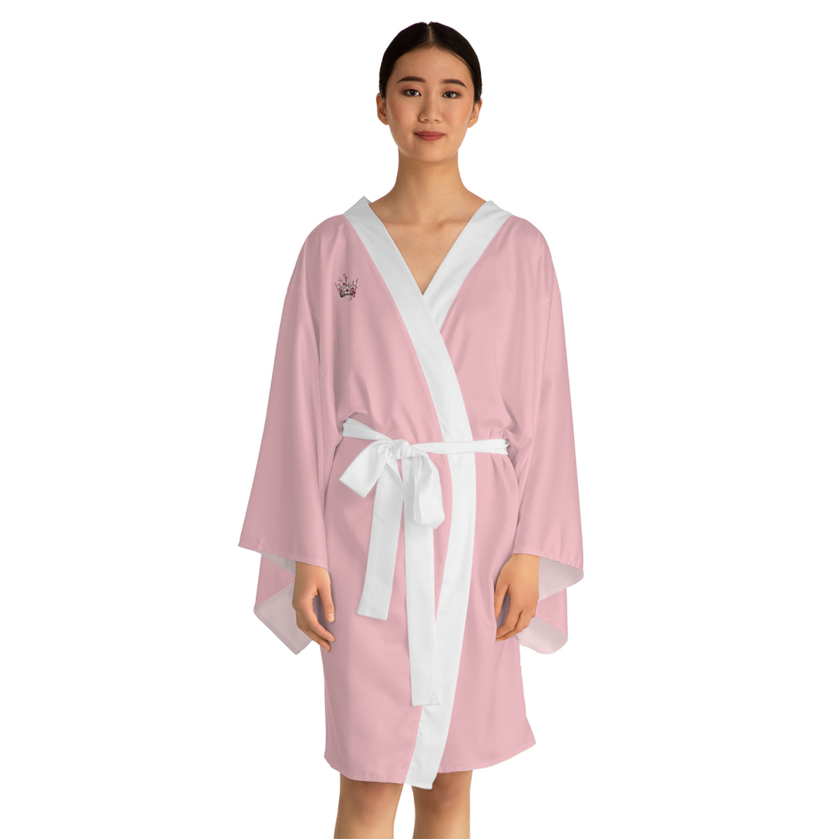 Pink "For Such A Time As This" Esther Crown Kimono Robe