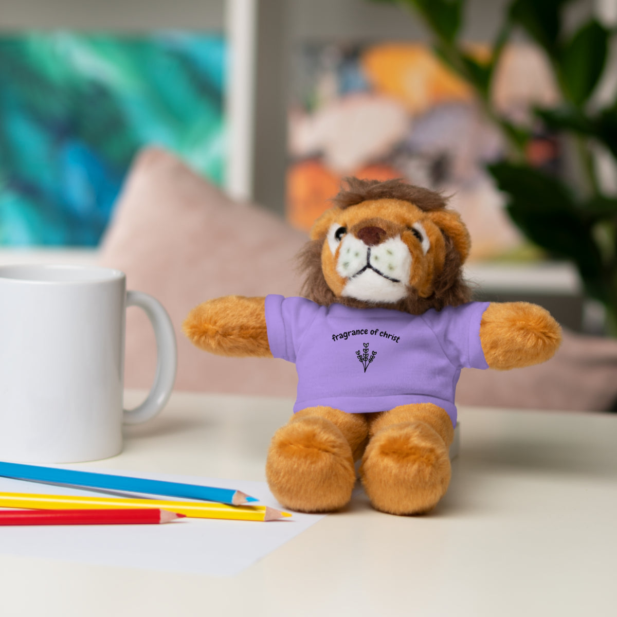Lavender "Fragrance of Christ" Plush Bear with Tee