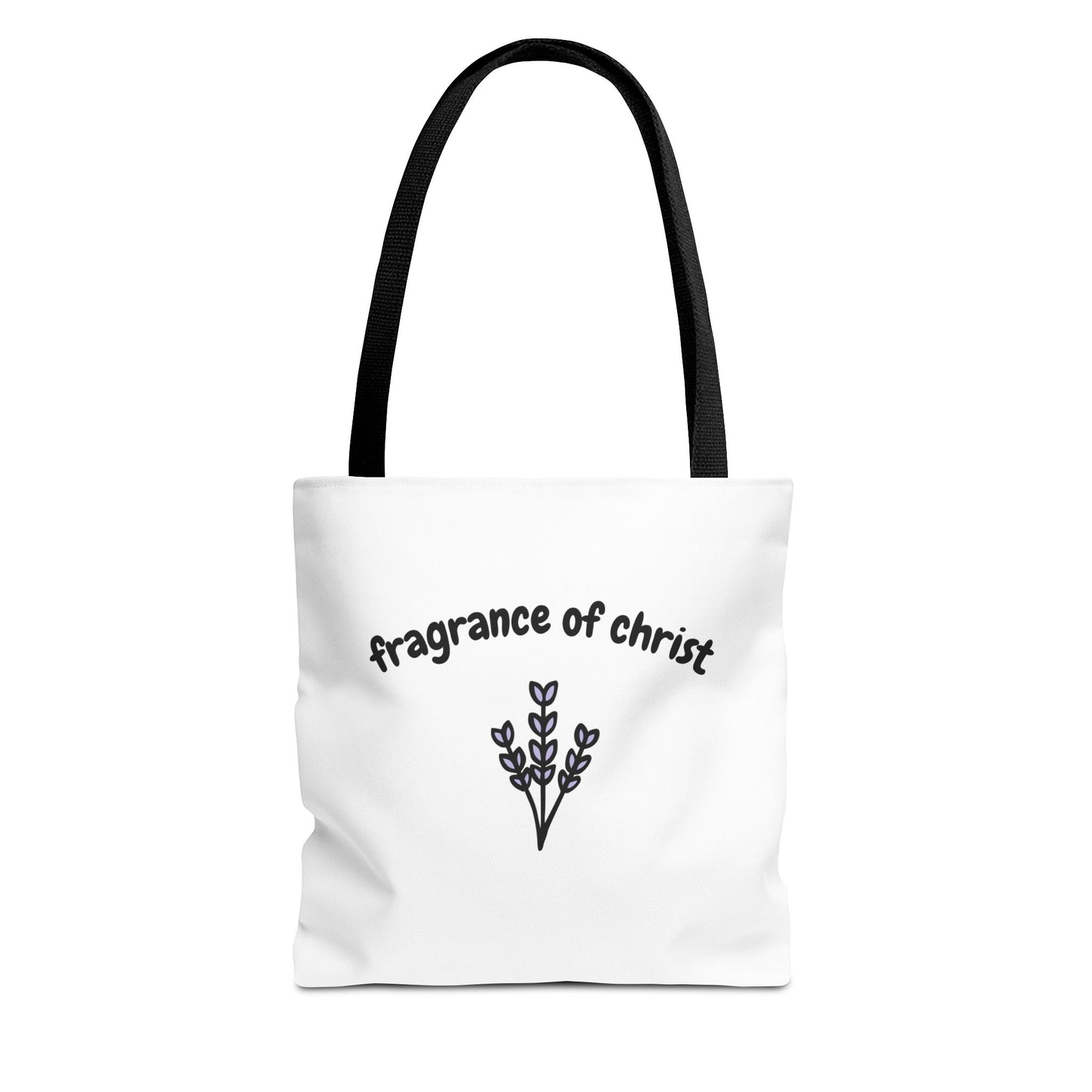 Fragrance of Christ Floral Tote Bag — Faith-Inspired Everyday Carry