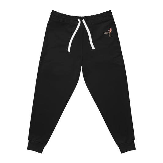 Embroidered Phoenix Athletic Joggers – Black Performance Sweatpants