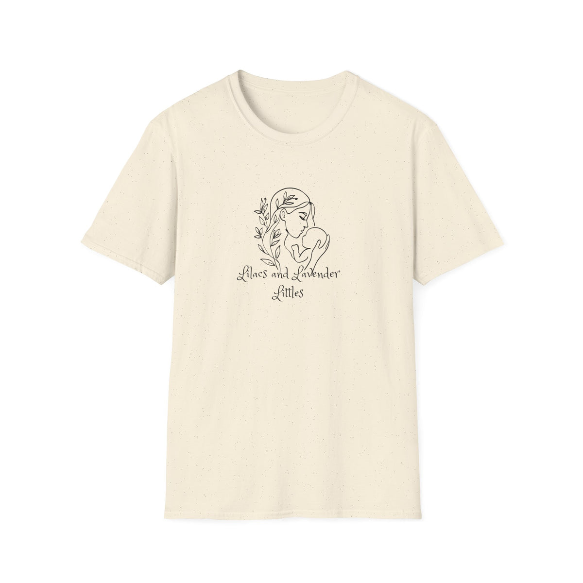 T-Shirt — Minimal Mother & Baby Line Art “Lilacs and Lavender” Tee