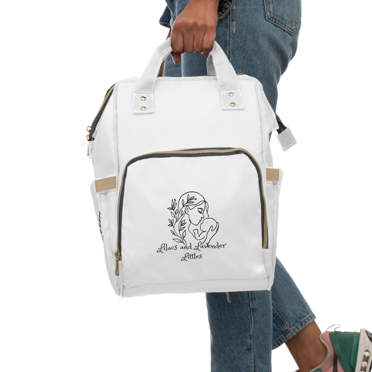 Multifunctional Diaper Backpack — Lilacs & Lavender Littles Mom and Baby Tote