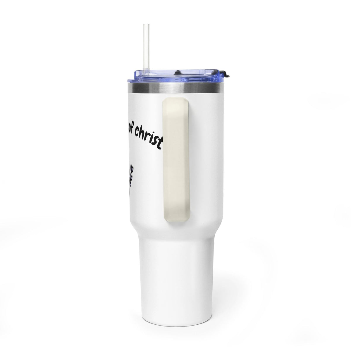 40oz Vacuum Tumbler – Fragrance of Christ Insulated Travel Mug with Straw (Custom Design)