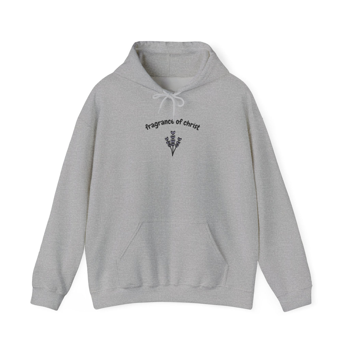 Fragrances of Christ Hoodie — Minimal Floral Cross Christian Hoodie