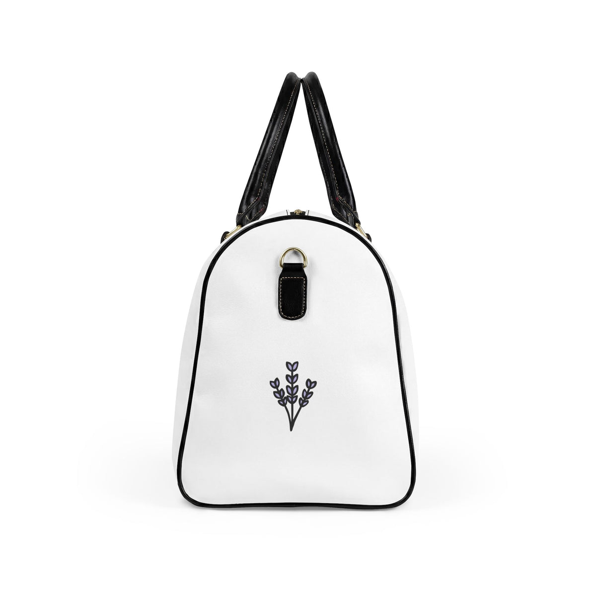 Faux Leather Travel Bag — "Fragrance of Christ" Embroidered Weekender Duffle