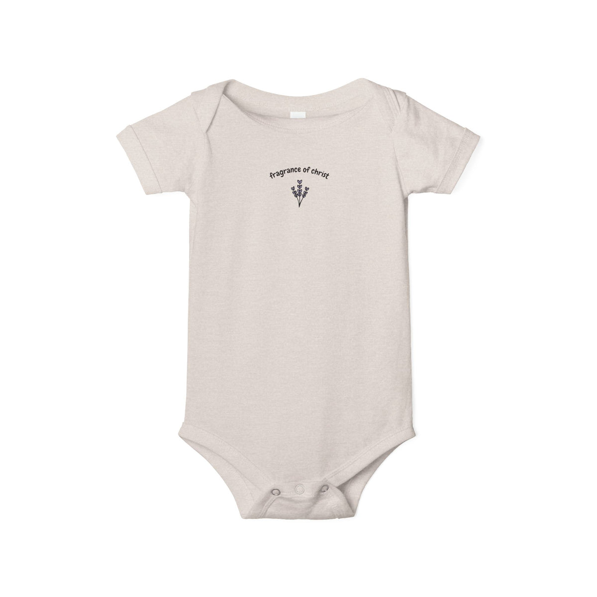 Infant One-Piece Bodysuit — "a tiny spark of sunshine" Minimal Floral Baby Onesie