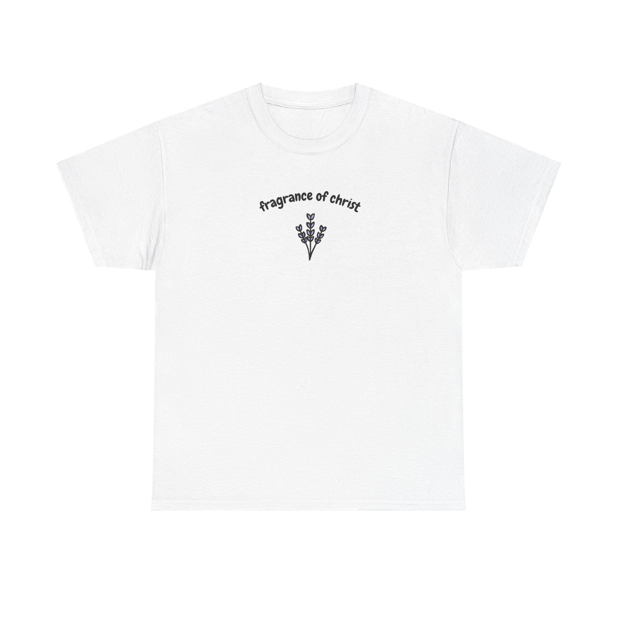 Faith Floral T‑Shirt — "Fragrance of Christ" Chest Print